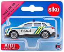 Auto policie dodávka český design CZ 14cm na baterie Světlo Zvuk kov
