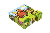 Kostky kubus Moje první zvířátka dřevo 15ks v dřevěné krabičce 20x13x5,2cm od 12 měsíců MPZ