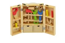 Vrtačka aku dětská červená 21cm na baterie set se 2 extra vrtáky v krabici