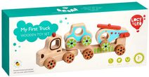 LUCY AND LEO DŘEVO Můj první kamion herní set dopravní prostředky 4 díly