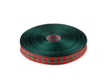 Károvaná stuha s lurexem šíře 15 mm METRÁŽ