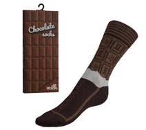 Ponožky Čokoláda v dárkovém balení - 35-38 hnědá