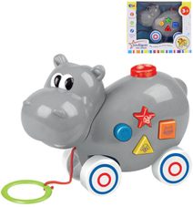 Hroch baby tahací plastové zvířátko pro miminko na baterie Světlo Zvuk