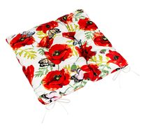 Sedák BERTA prošívaný - 40x40 cm Červená,Bílá,Zelená