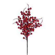 Dekorační větvička s bobulemi P2355-08