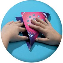 SES CREATIVE Origami skládačka papírová zvířátka kreativní set v krabici