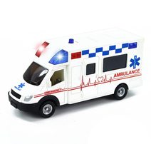 Auto sanitka 14,5cm žlutá ambulance na baterie Světlo Zvuk plast