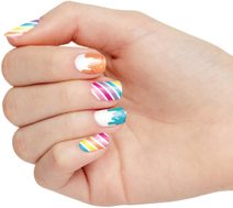 MAKE IT REAL Laky dětské na nehty set 2ks se zdobením Candy voňavé