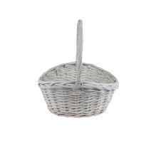 Proutěný košík bílý P2221/A - 26 cm