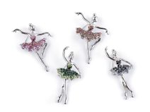 Brož s broušenými kamínky baletka