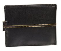 Kožená černá pánská peněženka se zápinkou v krabičce GROSSO