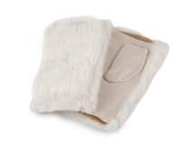 Dámské rukavice bezprsté s kožešinou