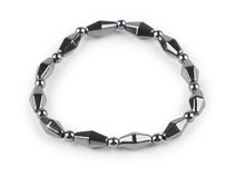 Náramek pružný hematitový, unisex
