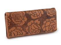 Dámská peněženka s květy 9x18,5 cm