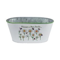 Květináč plechový ovál K7082/2 - výška 10.5 cm