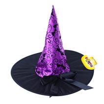 Klobouk čarodějnický / Halloween fialový, dospělý