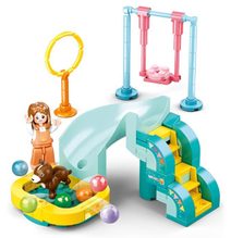 SLUBAN Girls Dream Hřiště pro pejsky 90 dílků + 1 figurka STAVEBNICE