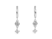 Náušnice z nerezové oceli s broušenými kamínky