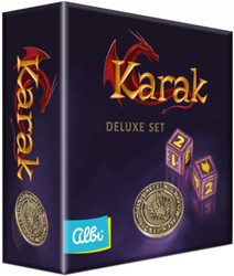ALBI HRA Karak Deluxe set kovová mince a 2 kostky rozšíření ke hře v krabici