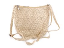 Kabelka z papírové slámy crossbody 23x30 cm