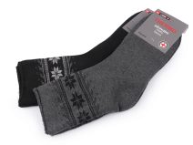 Pánské ponožky se zdravotním lemem thermo 2 páry