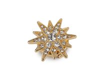 Ozdoba na knoflík s broušenými kamínky