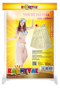 Sukně hawai dospělá vel.,přírodní