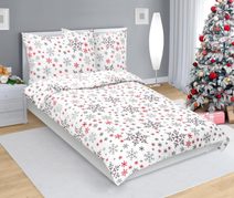 Povlečení MIKROFLANEL Růžová,Bílá 95/294 140x200, 70x90 cm