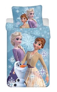 Povlečení Frozen White Snowflake 140x200, 70x90 cm