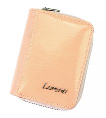 Lorenti Kožená lososově růžová malá dámská peněženka RFID