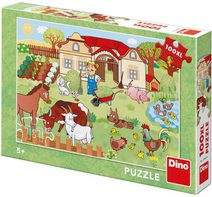 Puzzle XL Zvířátka na statku 100 dílků 47x33cm skládačka v krabici