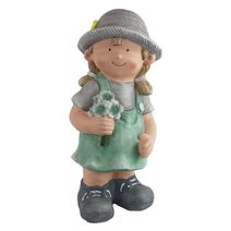 Dekorace holčička X6553 - 17.5 × 16.5 × 38 cm