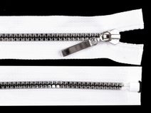 Kostěný zip šíře 5 mm délka 60 cm kostičky