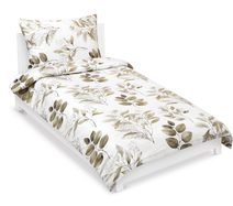 Povlečení bavlněný satén Hnědá,Bílá 94/422