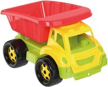 Auto jeřáb plastový stavební 36cm výsuvné otočné rameno 2 barvy v síťce