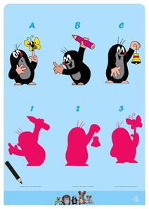 Hlavolam dřevěný mini 4 druhy