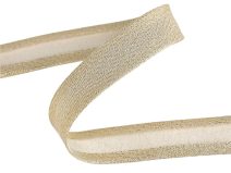 Lurexový šikmý proužek šíře 20 mm zažehlený návin 22 metrů