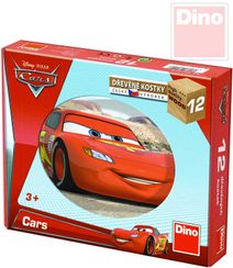 Kostky dětské set 12ks Auta ve světě (Cars)