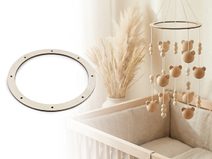 Dřevěný kruh na výrobu věnců s 8 otvory Ø24 cm