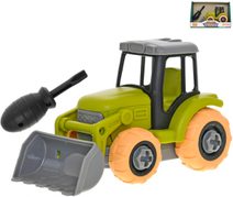 Traktor montážní šroubovací set s nástrojem volný chod plast v krabici