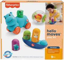 Fisher Price Baby Herní Set - Kostky a Pyramida - 2v1 Vkládací + Navlékací Kroužky