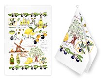 Kuchyňské utěrky - sada 3 kusů - 50x70 cm káro šedé