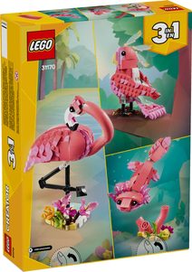 LEGO CREATOR Divoká zvířata Růžový plameňák 3v1 31170