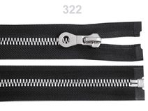 Kostěný zip šíře 8 mm délka 60 cm