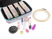 Sada vyšívání v kufříku / mouline a pomůcky AIRO