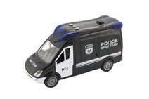 Auto policie swat plast 26cm na setrvačník na baterie se zvukem se světlem v krabici 30x17x11,5cm