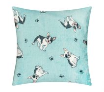 Polštářek ELLÍK - dětský motiv Modrá,Bílá,Černá 7023/197 35x40 cm