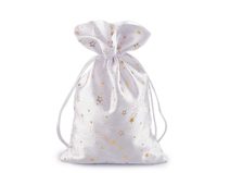 Vánoční dárkový pytlík hvězdy 15x24 cm