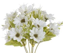 Kytice chryzantémy s doplňky 50 cm, bílá 371354 - 50 cm