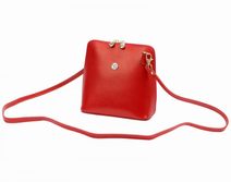 GREGORIO Kožená malá dámská crossbody kabelka tmavě modrá